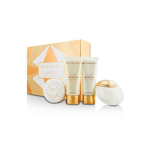 Aqva Divina Coffret: Eau De Toilette Spray 65ml/2.2oz + Body Lotion 100ml/3.4oz + Shower Gel 100ml/3.4oz + Soap 150g/5oz  4pcs