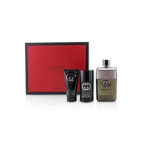 Guilty Pour Homme Coffret: Eau De Toilette Spray 90ml + Deodorant Stick 75ml + After Shave Balm 50ml  3pcs