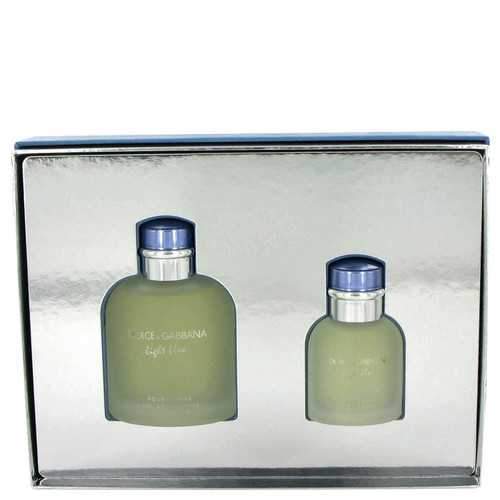 Light Blue by Dolce & Gabbana Gift Set -- 4.2 oz Eau De Toilette Spray + 1.3 oz Eau De Toilette Spray (Men)