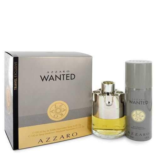 Azzaro Wanted by Azzaro Gift Set -- 3.4 oz Eau De Parfum Spray + 5.1 oz Deodarant Spray (Men)